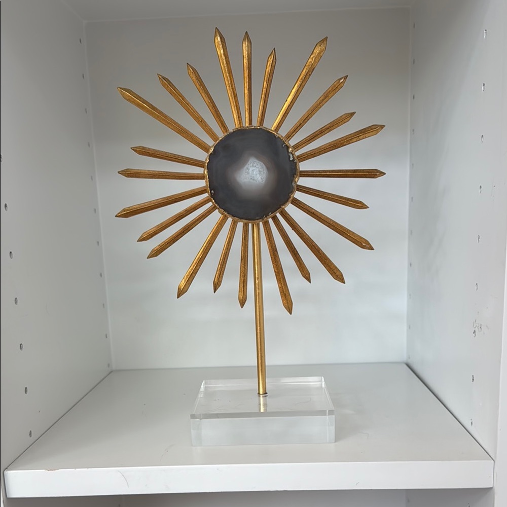 West Elm Gold and Gray Accent Decor